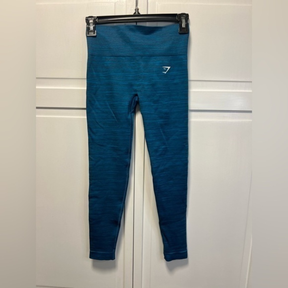Gymshark Adapt Marl Seamless Leggings Size Small Color Blue